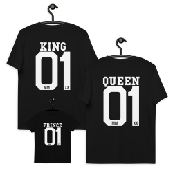 King & Queen T-Shirts + Kids - Family Package