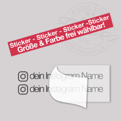 Social Media Sticker - Set (2 Stück)