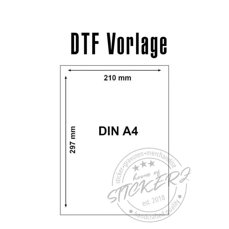 DTF Transfer A4 - zum selbermachen
