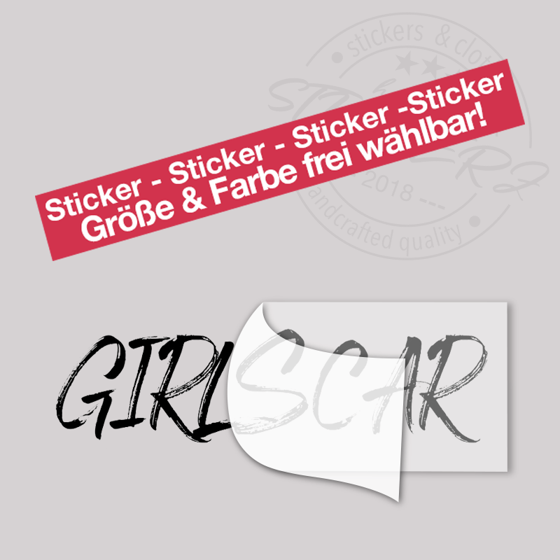 Girlscar Sticker