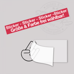 shocker hand - pinky stinky Sticker