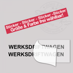 Werksdriftwagen - Sticker